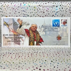 Commemorative Cover Set of Pope Benedict XVI - Historic Journey to the US